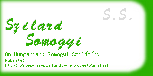 szilard somogyi business card